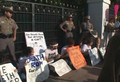 Civil disobedience at governor's mansion to stop execution of Kenneth Foster