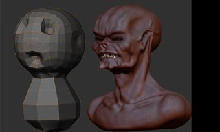 Zbrush 3.0 workflow part 3