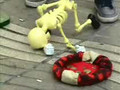 dancing skeleton