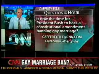 Bush's priority: 1) Gays 2) Gays 3) Iraq