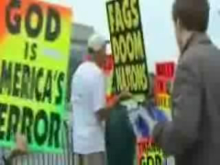 Funny reporter hits on Anti-gay Fred Phelps