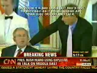 Bush says SHIT on CNN Live. Unprofessional?