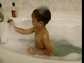 Lakki in the tub