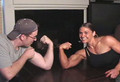 Mixed armwrestling with Kim Kilper