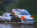 Rally car crashes into another one CRAZY!!