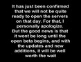 Rohan Open Beta will start soon..
