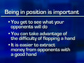 Expert Insight Poker Tip: The Importance of Position
