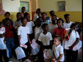 Donations being given to orphans in Dominican Republic