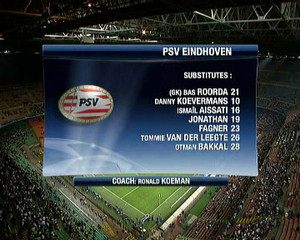 Internazionale v. PSV 2 october 2007