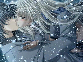 anime couple kissing slideshow