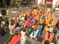 Summer Solstice - Yoga in Times Square 2007 NYC