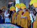 Tibetan Monks Chant and Pray over their Mandala