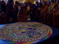 Tibetan Monks starting to Dismantle their Mandala