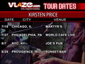 Kirsten Price July & August Tour Dates