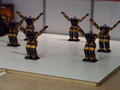 Six dancing robots