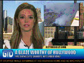 A Fire Burns Hollywood And Did Angelina Jolie Give Birth To Her Twins?