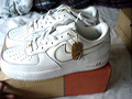    Air Force One 1 Sz 12 us T 46 Blanc White Gold Or Doree 