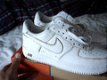 Air Force One 1 Sz 10 us T 44 Blanc White Gold Or Doree