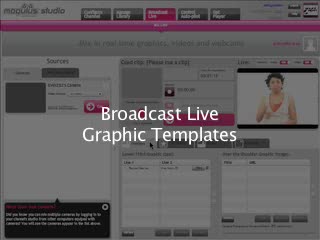 Mogulus Help - Broadcast live TV Graphic Templates