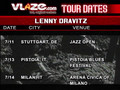 Lenny Kravitz July Tour Dates