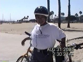 Riding the Bike At Long Beach  August31st2003