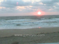 Virginia Beach travel: Sun has risen over the ocean on Sandbridge Beach. 