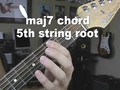 Guitar Bar Chord Videos maj7 5th string
