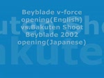 Beyblade (English Dub) vs. Beyblade(Japanese Dub) opening