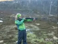 Girl Gets Knocked Down By Rifle