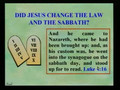 The Change of the God's Law and Sunday