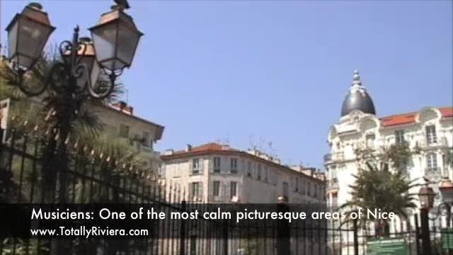 One minute video clip of the Musiciens quarter, Nice, France