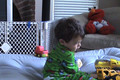 Asher in the living room