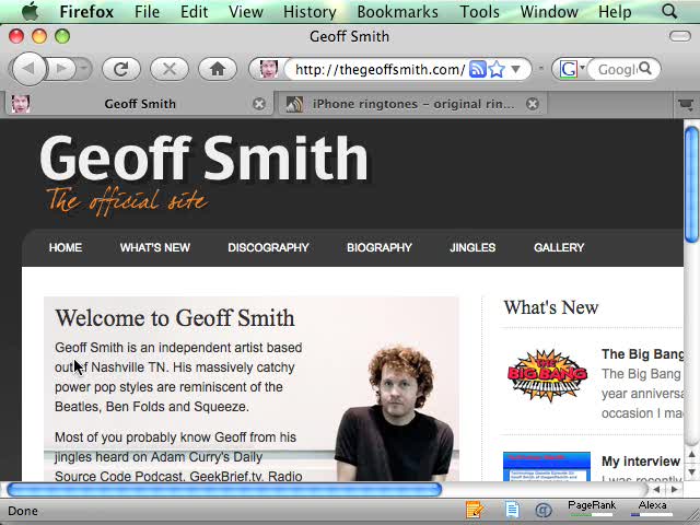 Geoff Smith's Dynamic Album - The Future Of Content?
