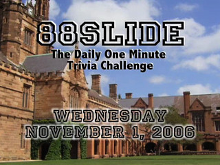 88SLIDE: Wednesday, November 1, 2006