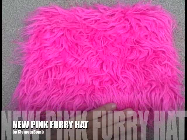 BURNING MAN FASHION: New Pink Furry Hat