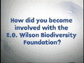 Re: How did you become involved with the E.O. Wilson Biodiversity Foundation?