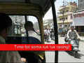 Tuk tuk racing in Delhi India