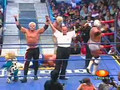 CMLL- Ultimo Guerrero, Hector Garza, & Tarzan Boy vs Mistico,  Dr. Wagner,  & Shocker (2 Out Of 3 Falls Match) .wmv