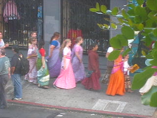 Hare Krishna parade on Haight Street