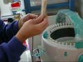 How to thread a circular knitting machine