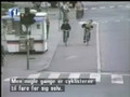 Lady Gets Foot Caught In Spoke of Bike