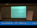 Dayton ISSA Chapter Meeting Nov. 6th 2007