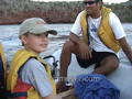 Galapagos Islands travel: Departure and sunset. 