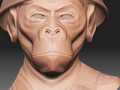 sculpt with zbrush - Monky soldier
