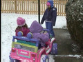 2005-02-24 - Melissa and Cheyenne Riding The Barbie Jeep In The Snow