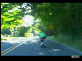Car Causes Longboarder To Wipe Out