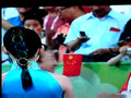 Eye Candy Pretty Chinese Hostess at Beijing Olympics Medal Presentation Ceremony
