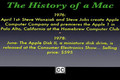 History of a Mac