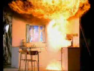 How To Put Out a Kitchen Fire - YIKES!