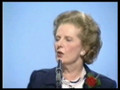 Margaret Thatcher Speaking At The Conservative Party Conference In Bournmouth